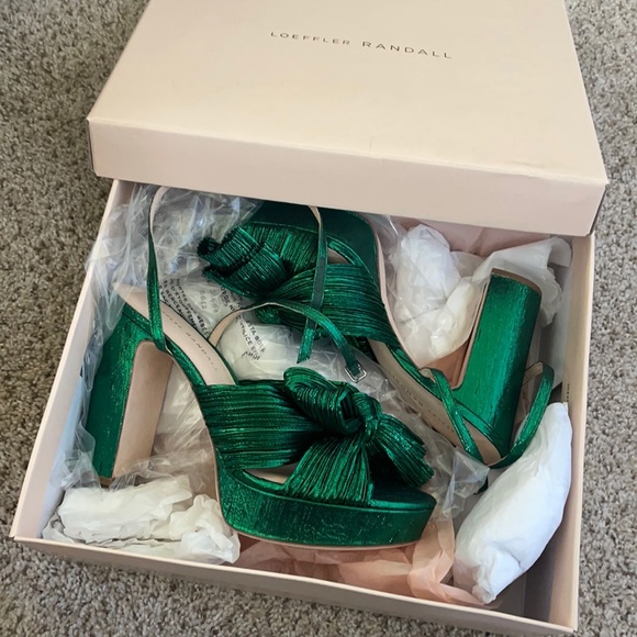 Loeffler Randall Shoes - NEW Loeffler Randall Natalia Emerald Platform Bow Heel